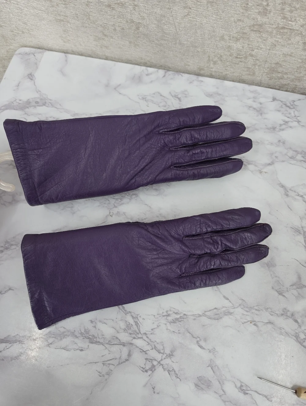 Grandoe Deep Purple Leather Driving Gloves